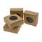 12 Packs: 20 ct. (240 total) 3" x 3" Square Kraft Paper Soap Boxes with Window by Make Market®